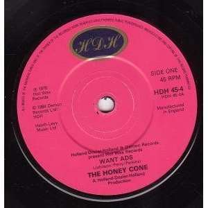   WANT ADS 7 INCH (7 VINYL 45) UK HDH 1984: HONEY CONE: Music