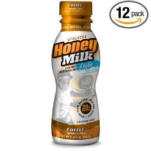 Athletes Honey Milk Coffee Light, 11.5 Ounce Bottles (Pack of 12)