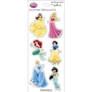  Disney Princess Glitter Stickers: Toys & Games
