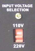 Input Voltage Selection. Allows you to easily switch over the input 