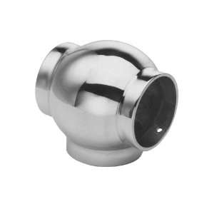  Satin (Brushed) Stainless Ball Tee, 2inch Tubing: Home 