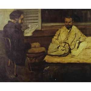   Alexis Reading to Emile Zola Paul Cezanne Hand Pai