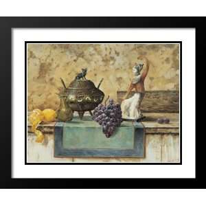 Mastrangelo Framed and Double Matted Art 31x37 Still Life With Grapes 