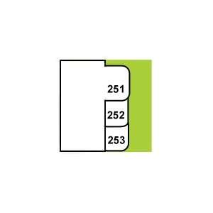  Side Number Tabs   Set of 251 275: Office Products