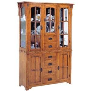   Collection Solid Oak Wood China Cabinet /Buffet Hutch