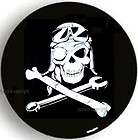 SPARE TIRE COVER 265/75R16 with Mechanic Pirate Skull h3 black 