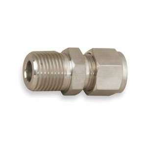 Male Connector,pipe 1/4 In,tube 3/8in,ss   PARKER  
