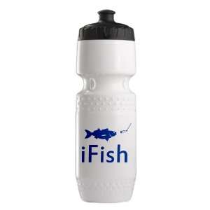   Trek Water Bottle White Blk iFish Fishing Fisherman: Everything Else