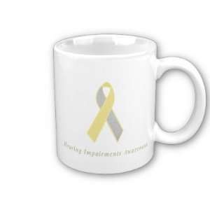  Hearing Impairments Awareness Ribbon Coffee Mug 
