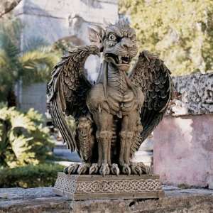 Large Medieval Gothic Gargoyle Dragon Statue Sculpture Figurine 