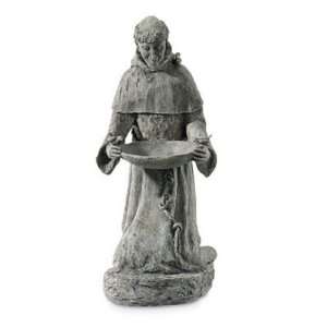 Craft Tex/Ladybug Kneeling St. Francis Statue, Terra Cotta 