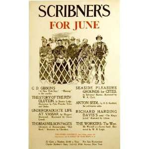   Scribners Vintage Literary Antique Advertising Poster