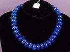 Necklace Lapis Lazuli 25mm Nuggets 925 #4  