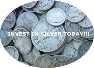 INVEST IN SILVER **1/2 POUND LOT pre 1965 OLD US JUNK SILVER COINS 