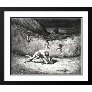  Dore, Gustave 34x28 Framed and Double Matted The Inferno, Canto 