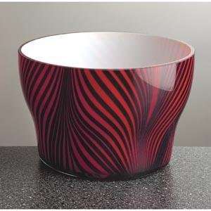  Red black Zebra Print Vase: Home & Kitchen
