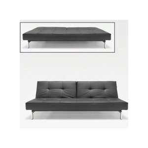  Splitback Sleep Sofa Innovation USA Color: Black Leather 
