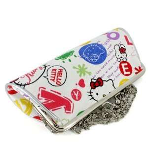  Hello Kitty Hobo purse wallet shoulder bag handbag W/chain 