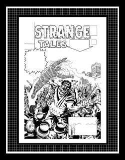 Jack Kirby Strange Tales #119 Production Art Cover  
