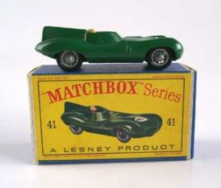 MATCHBOX LESNEY 41 JAGUAR RACING CAR, RARE,1962, MIB!  