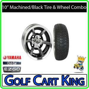 Low Profile Golf Cart 10 Wheel and 205x50 10 Tire Combo  EZGO Club 