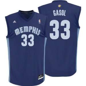 Marc Gasol Jersey: adidas Navy Replica #33 Memphis Grizzlies Jersey 