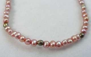 JCM Freshwater Pearl & Sterling Silver Bracelets Pink Black White 
