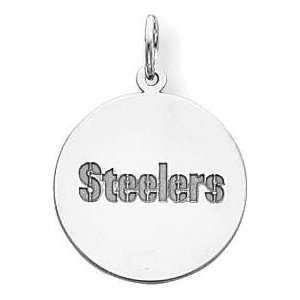  Sterling Silver NFL Pittsburgh Steelers Charm: Jewelry