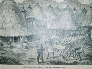1875 DAVID LIVINGSTONE Missionary Hero To Africa RARE  
