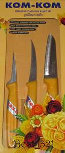 Thai Carving Knives Set Kom Kom Knife #2  