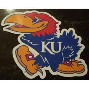  Kansas Jayhawks Mascot Logo NCAA Car Magnet: Sports 