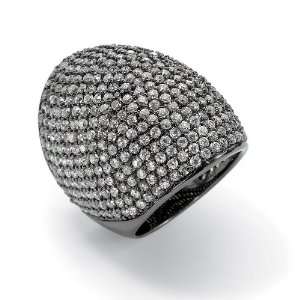  Lux Black Pave Dome Ring Size 10: Lux Jewelers: Jewelry
