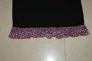 black & leopard print lace mini dress rock punk XS/S  