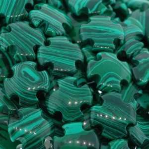  Synthetic Malachite  Cross Plain   20mm Diameter, Sold by 