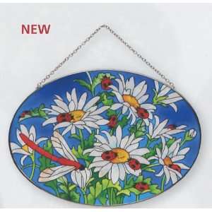  Daisies and Ladybugs   Suncatcher by Joan Baker Patio 