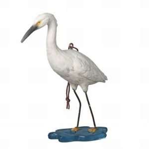  Egret on Water Coastal Bird Christmas Ornament: Home 