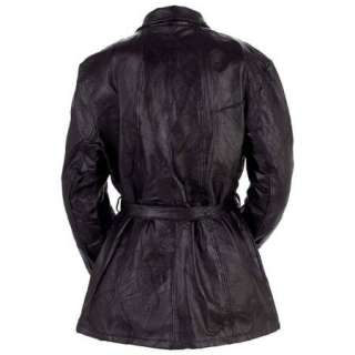Ladies Womens Black Brand New Leather Jacket  