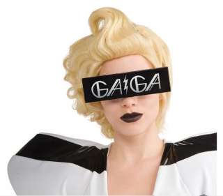 Lady GAGA Sunglasses Black Print Costume Glasses Bolt  