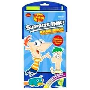  Disney Phineas and Ferb Surprize Ink Game Book Toys 