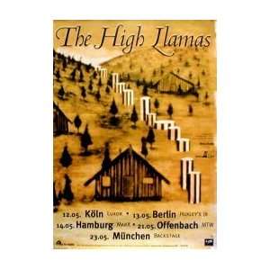  HIGH LLAMAS German Tour Music Poster