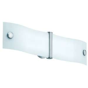Lithonia 10842RET5 BNP M6 2 Foot Wing Curved Etched Glass Wall Sconce 