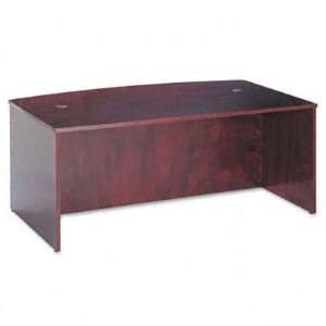   Basyx BW Veneer Series Bow Front Desk Shell: Office Products