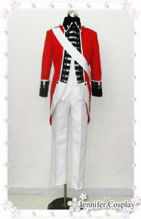 Axis powers APH UK Revolutionary War Uniform Cosplay  