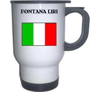  Italy (Italia)   FONTANA LIRI White Stainless Steel Mug 