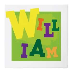  Jumbled William 20x20 Gallery Wrapped Canvas: Baby