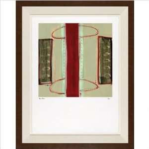 Juni I Framed Print   Barbara Zoern Mat Color White Floater Frame 