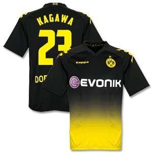  11 12 Borussia Dortmund Away Jersey + Kagawa 23 (Fan Style 