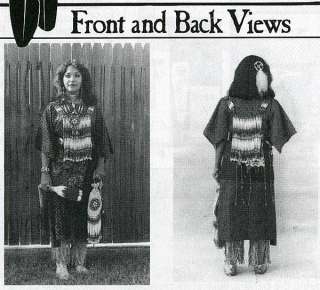   Indian Comanche & Sioux Womens Cloth Dress Sewing Pattern  
