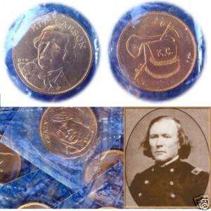 Kit Carson Guide Copper Commemorative Coin MINT  