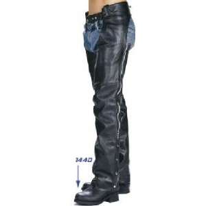    Classic Motorcycle Unisex Leather Chaps Sz 34: Sports & Outdoors
